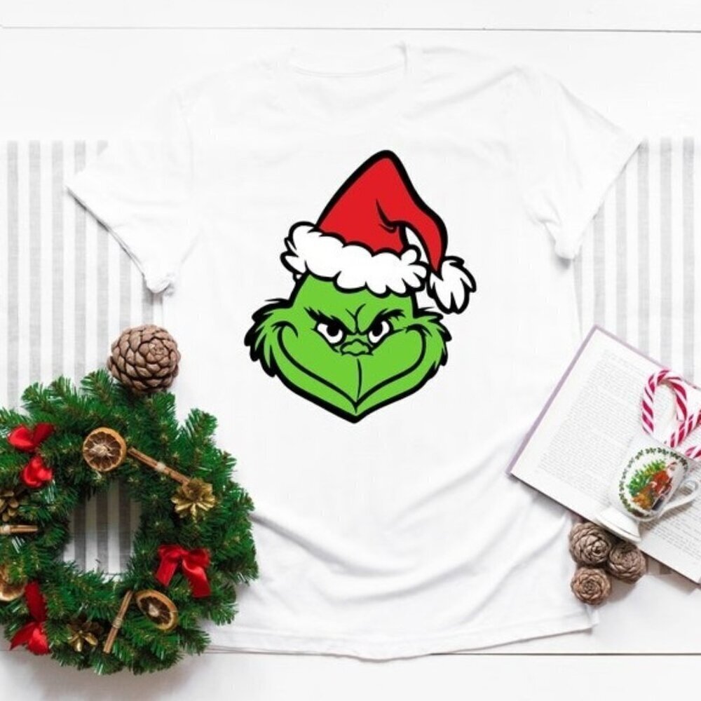 Merry Christmas Grinchmas Holiday Graphic T-Shirt Xmas Gift Family Matching